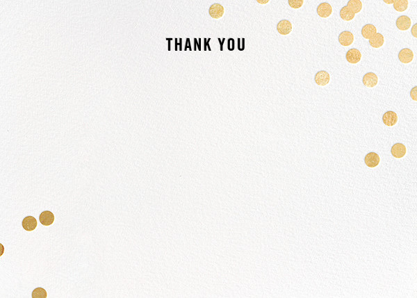 Confetti (Stationery) - White/Gold - online at Paperless Post