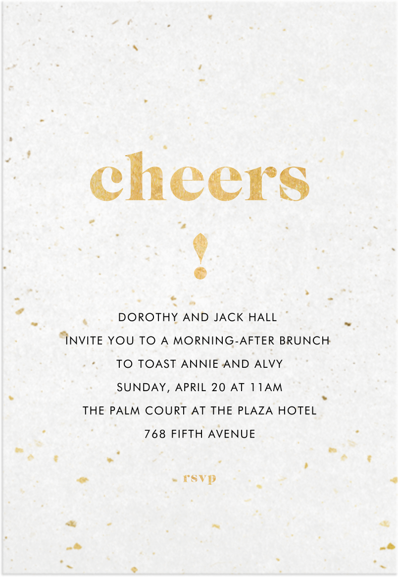Post-Wedding Brunch Invitations | Send Online & RSVP Tracking