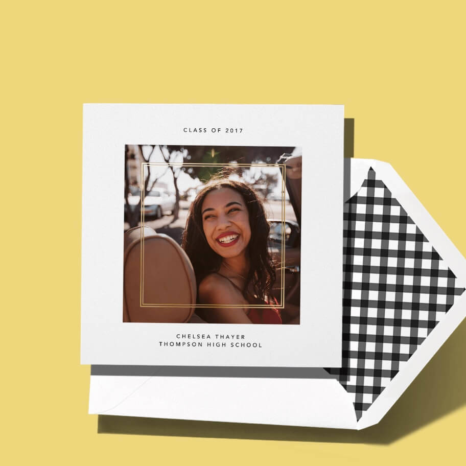 Printed graduation announcements