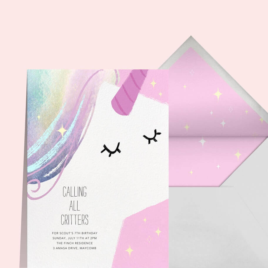 Kids birthday invitations